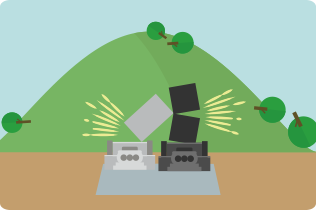 お墓の耐震補強工事