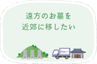 遠方のお墓を近郊に移したい